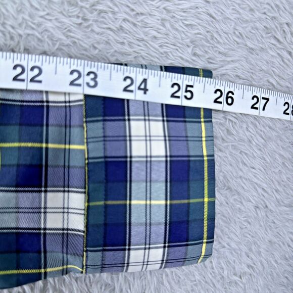 UNTUCKit Mens M Slim Fit Shirt Blue Plaid Button Down‎ Preppy Classic Everyday - Picture 6 of 10